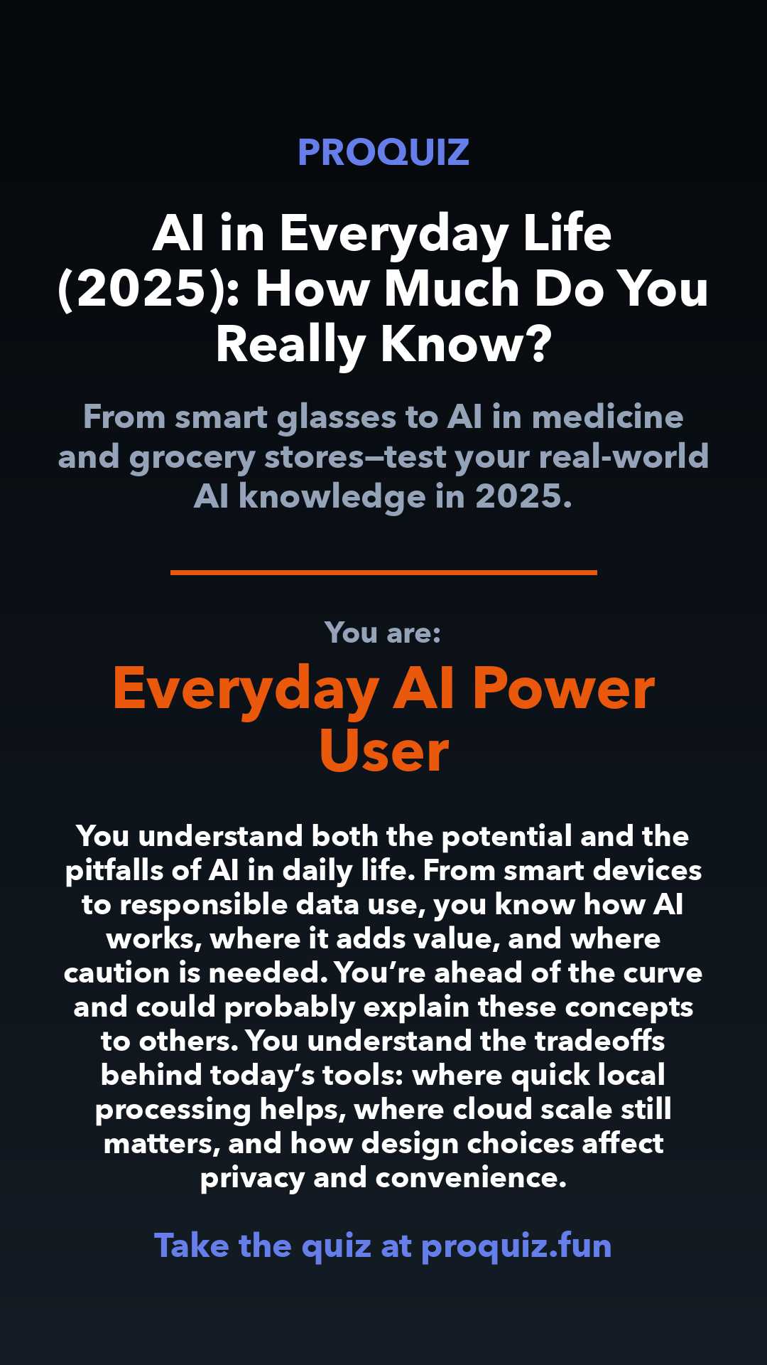 Everyday AI Power User - AI in Everyday Life (2025): How Much Do You Really Know?