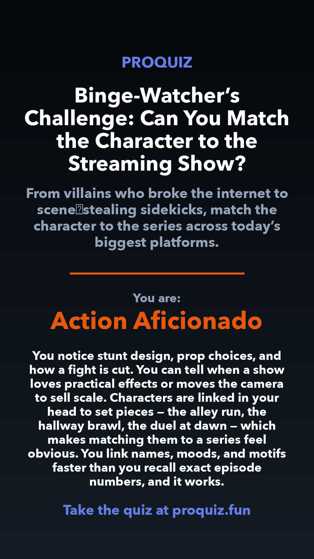 Action Aficionado - Binge-Watcher’s Challenge: Can You Match the Character to the Streaming Show?