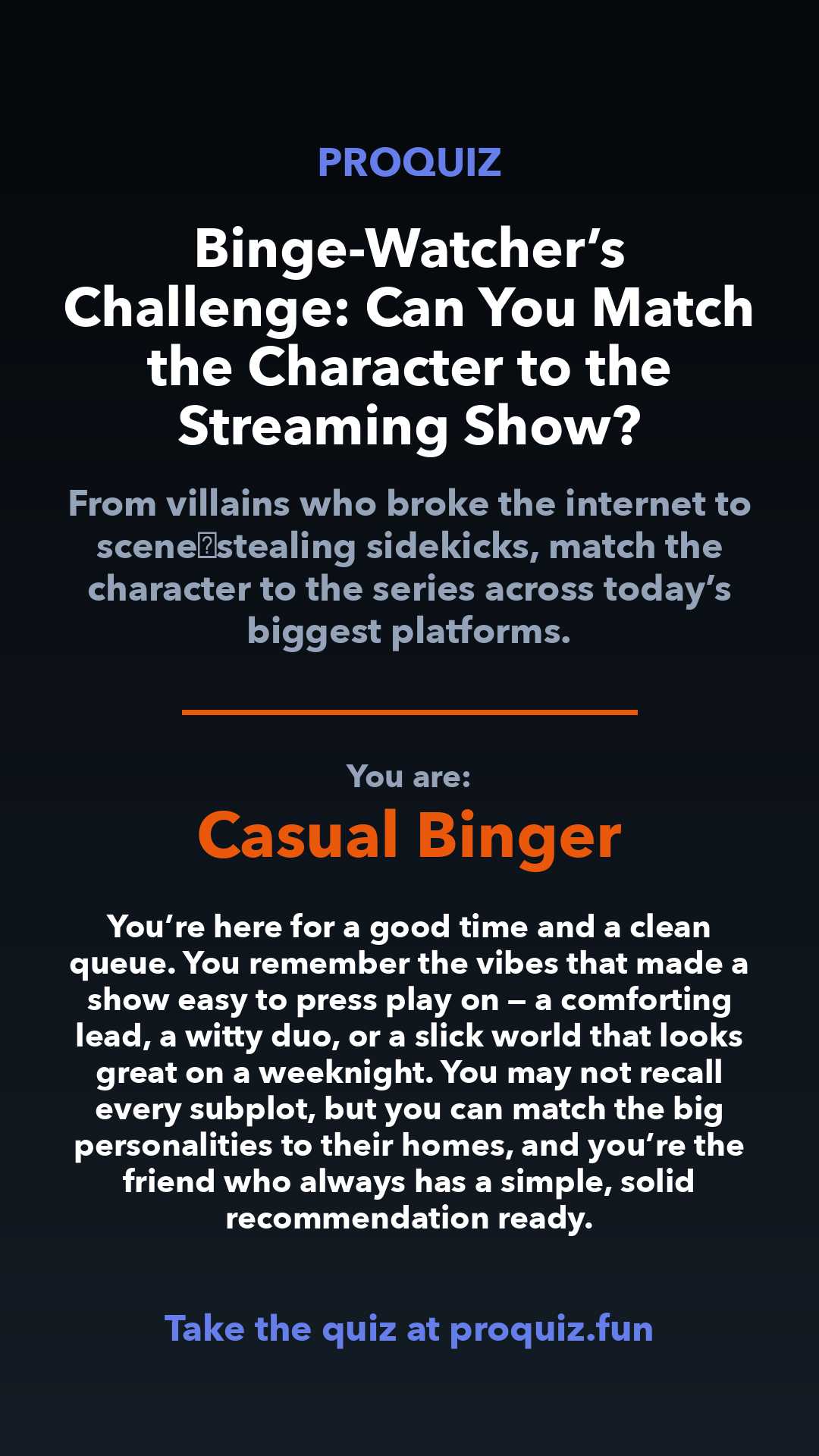 Casual Binger - Binge-Watcher’s Challenge: Can You Match the Character to the Streaming Show?