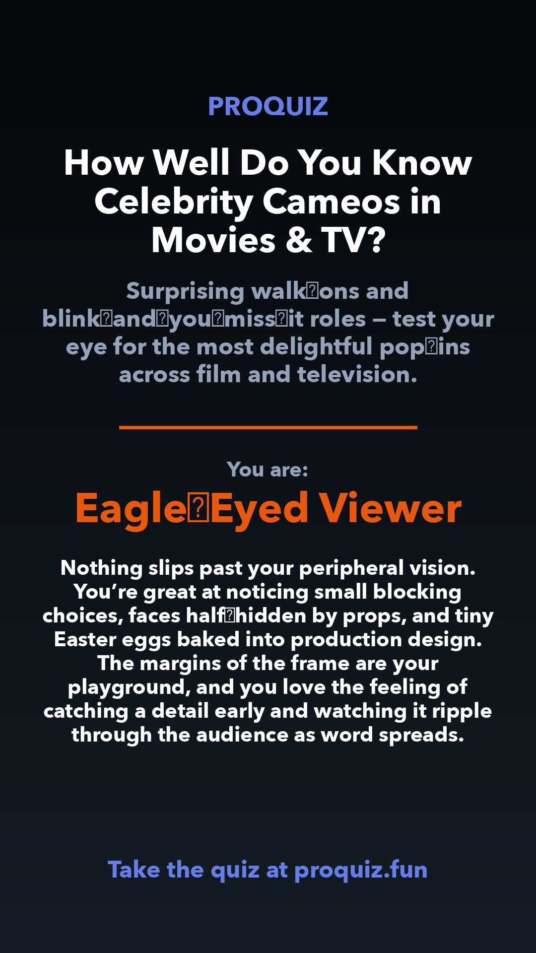 Eagle‑Eyed Viewer - How Well Do You Know Celebrity Cameos in Movies & TV?