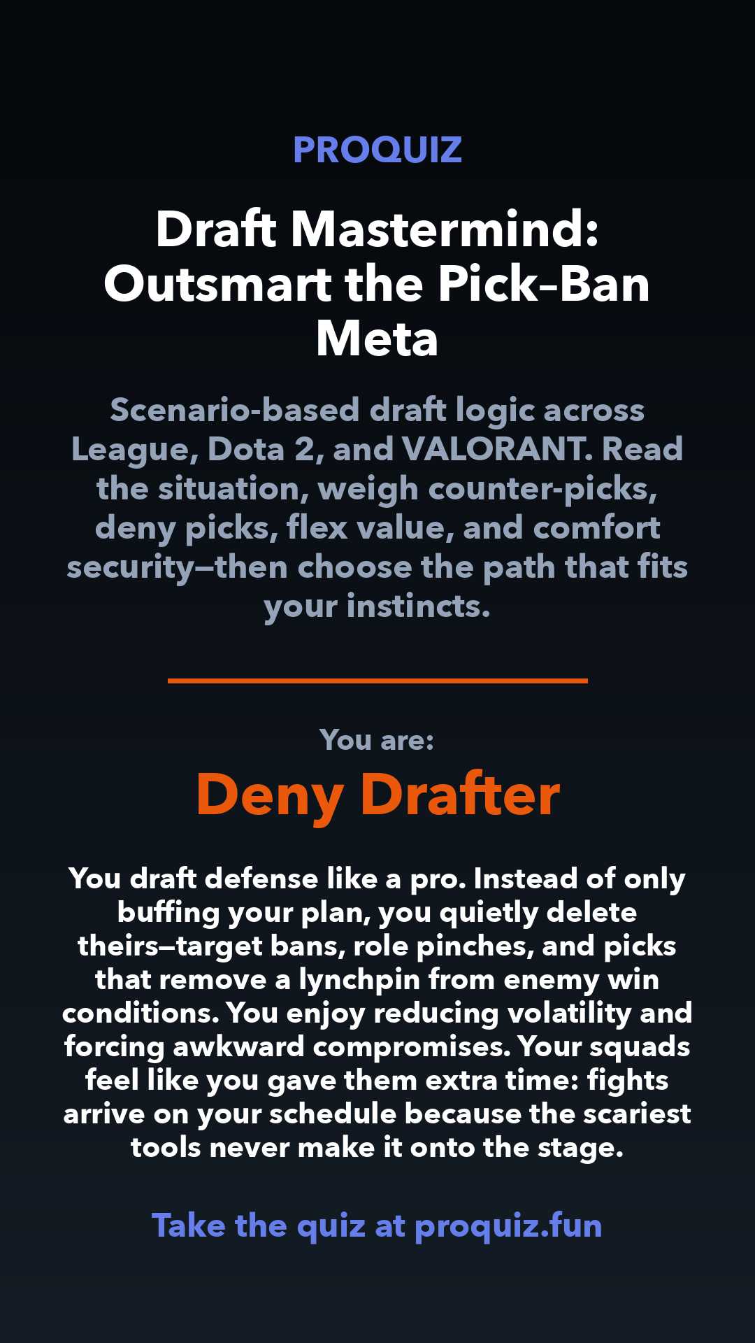 Deny Drafter - Draft Mastermind: Outsmart the Pick–Ban Meta