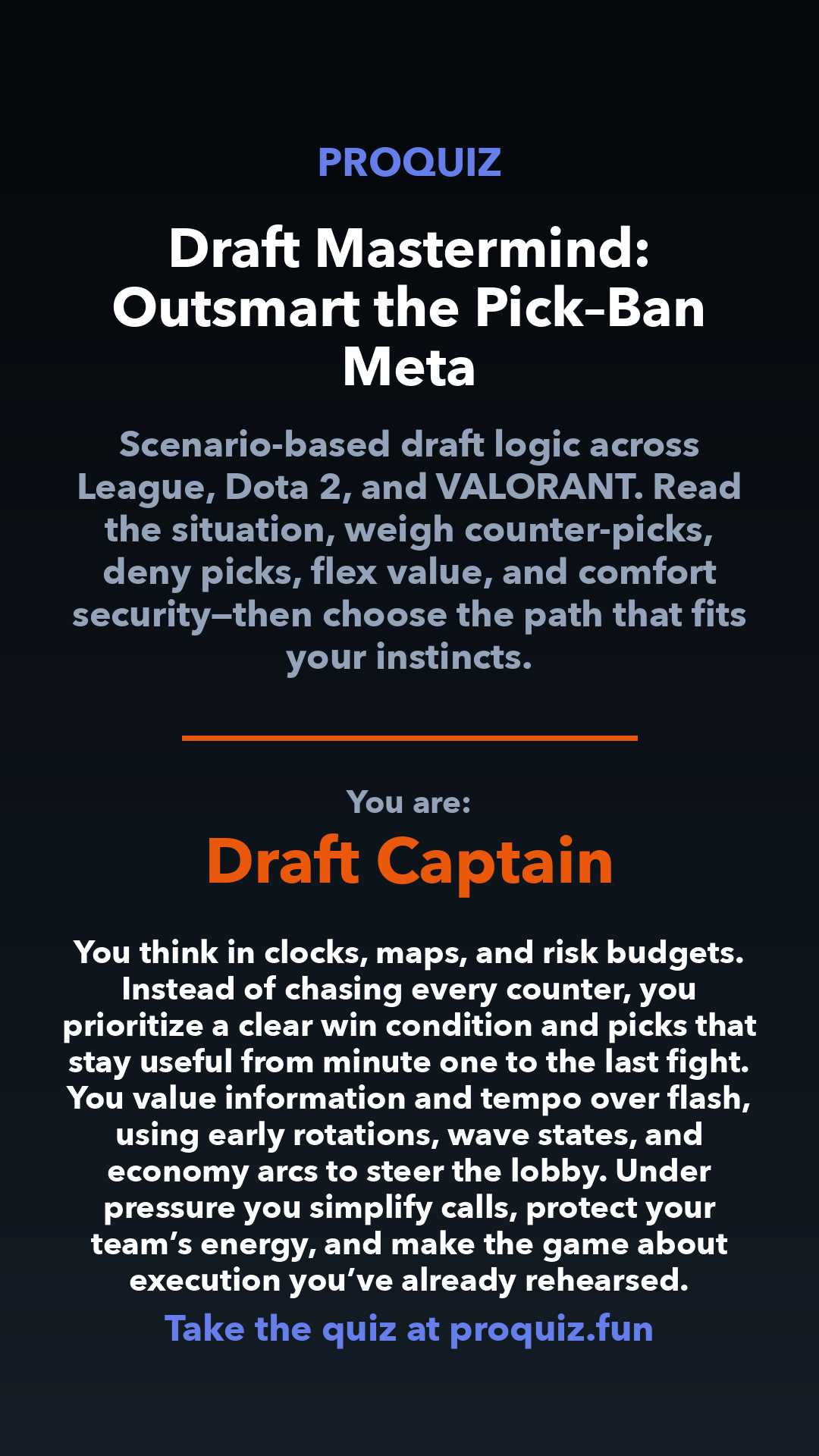Draft Captain - Draft Mastermind: Outsmart the Pick–Ban Meta