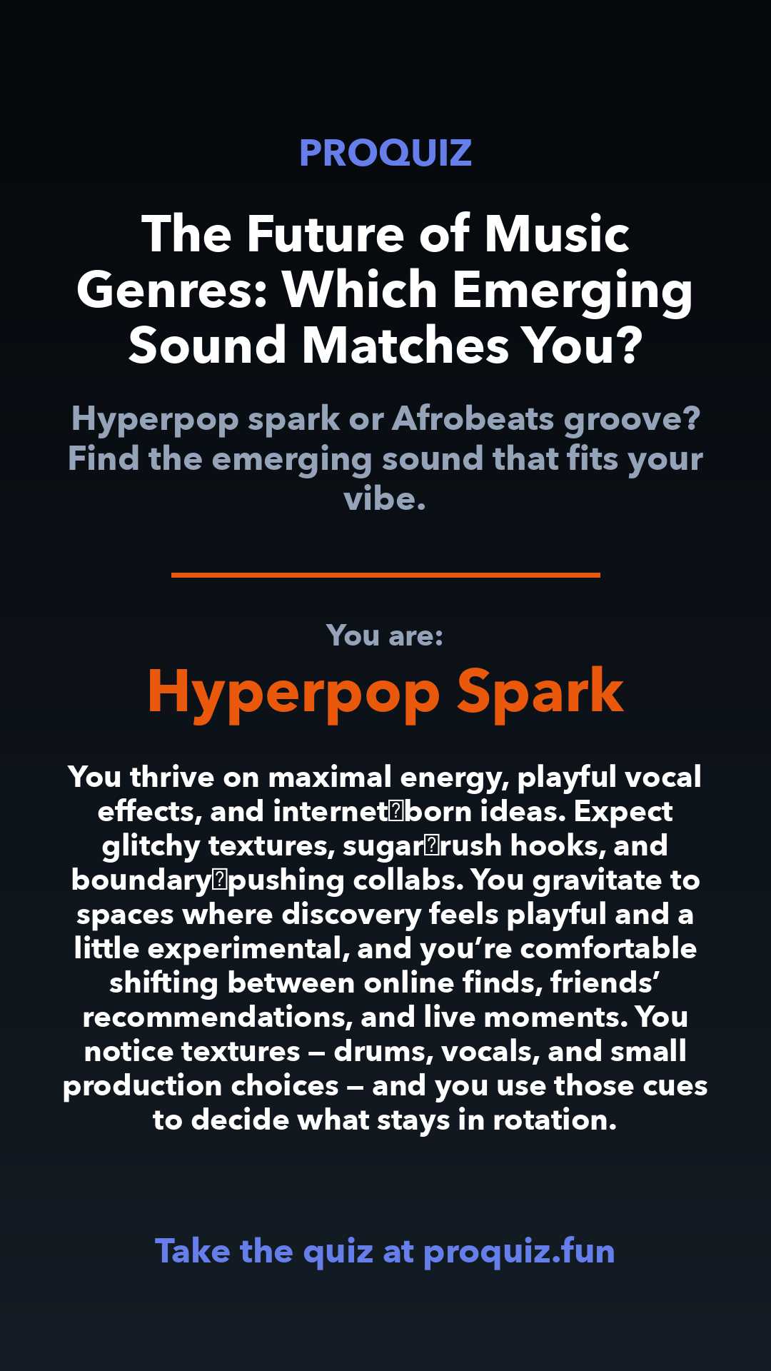 Hyperpop Spark - The Future of Music Genres: Which Emerging Sound Matches You?