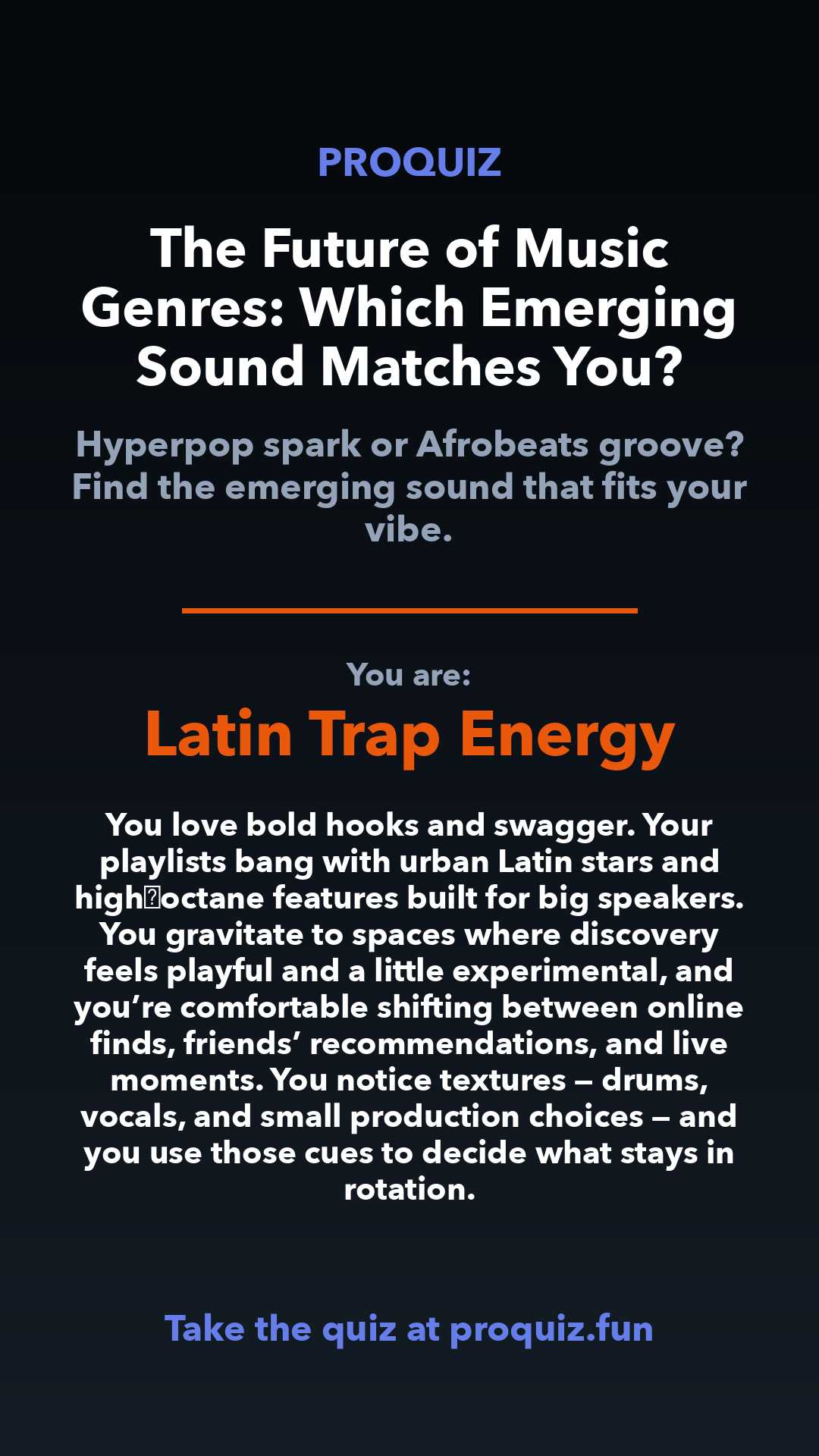 Latin Trap Energy - The Future of Music Genres: Which Emerging Sound Matches You?