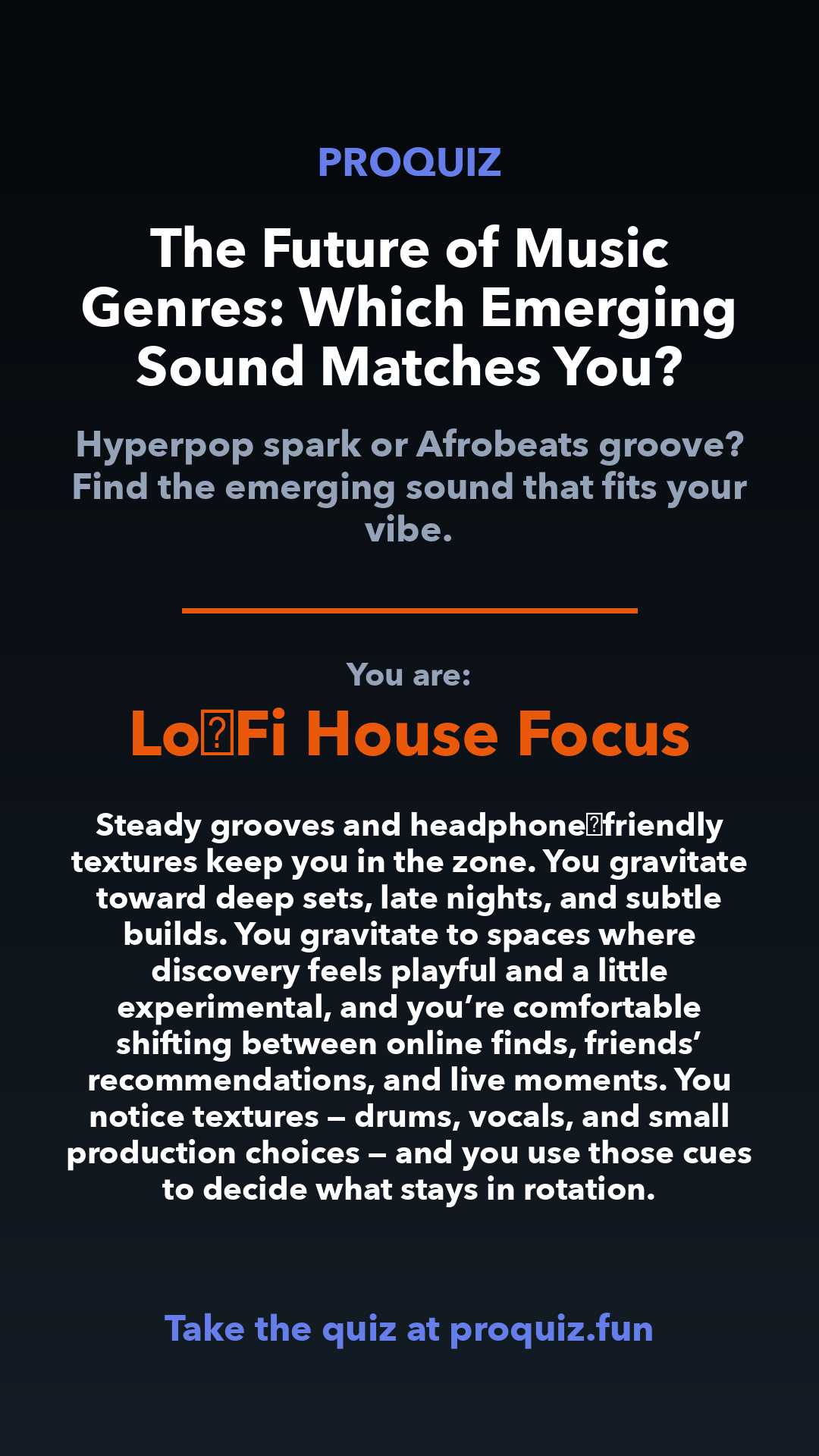 Lo‑Fi House Focus - The Future of Music Genres: Which Emerging Sound Matches You?