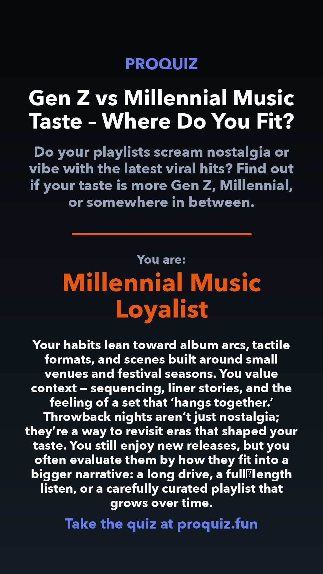 Millennial Music Loyalist - Gen Z vs Millennial Music Taste – Where Do You Fit?