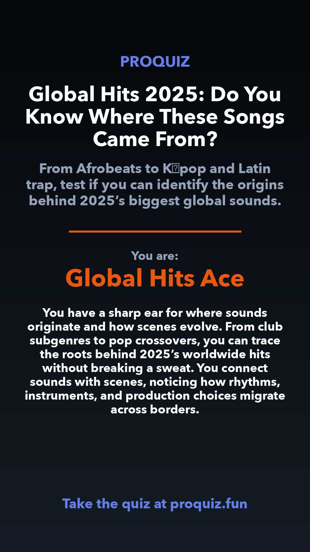 Global Hits Ace - Global Hits 2025: Do You Know Where These Songs Came From?