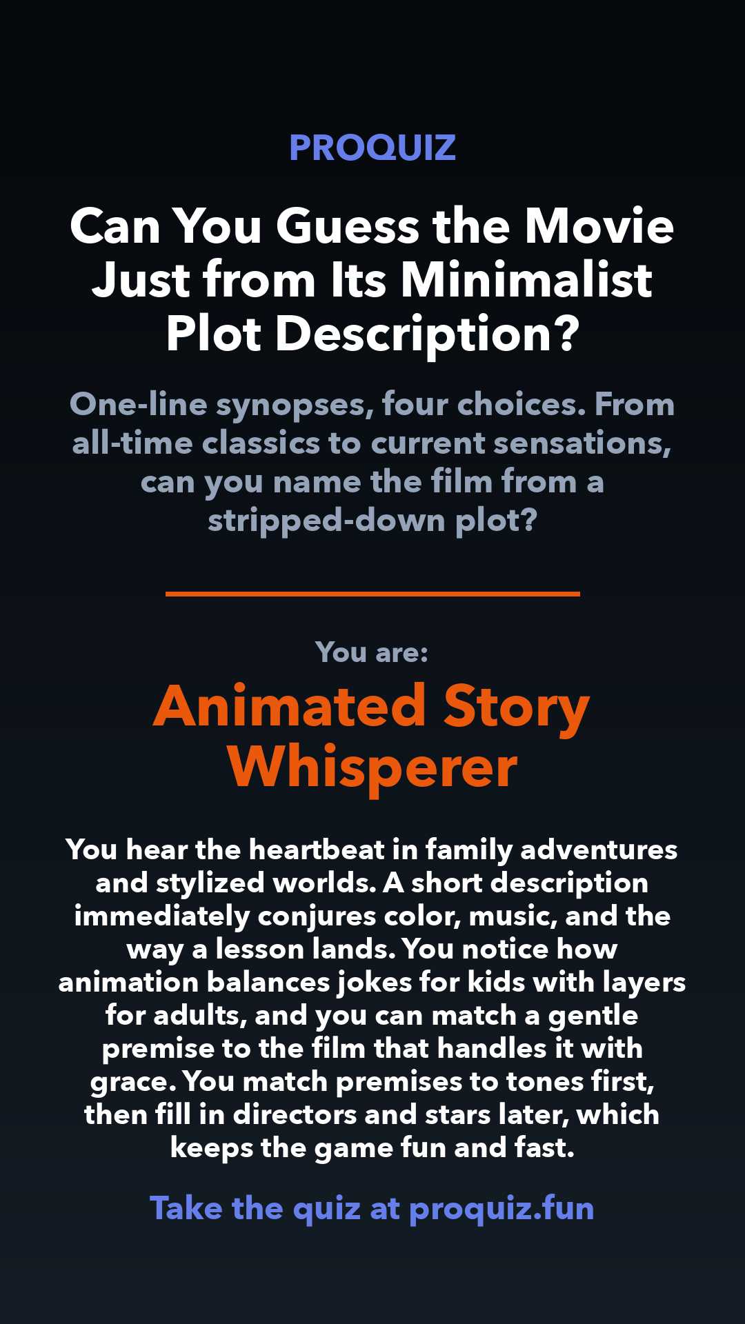 Animated Story Whisperer - Can You Guess the Movie Just from Its Minimalist Plot Description?