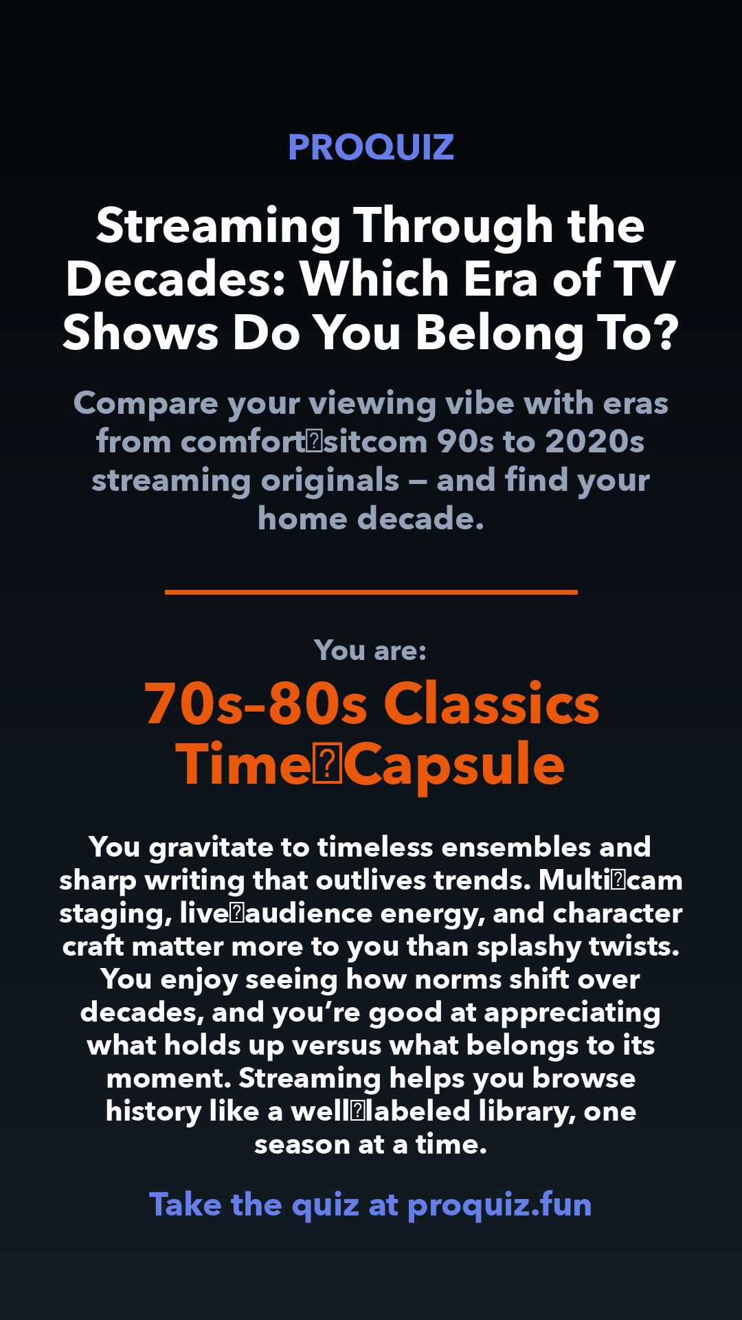 70s–80s Classics Time‑Capsule - Streaming Through the Decades: Which Era of TV Shows Do You Belong To?