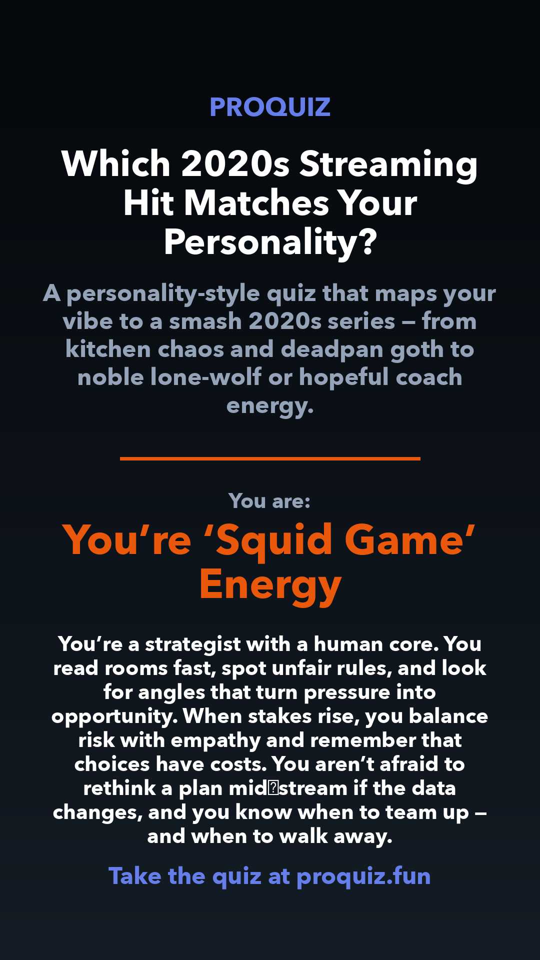 You’re ‘Squid Game’ Energy - Which 2020s Streaming Hit Matches Your Personality?
