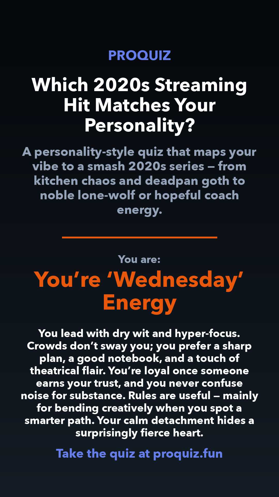 You’re ‘Wednesday’ Energy - Which 2020s Streaming Hit Matches Your Personality?