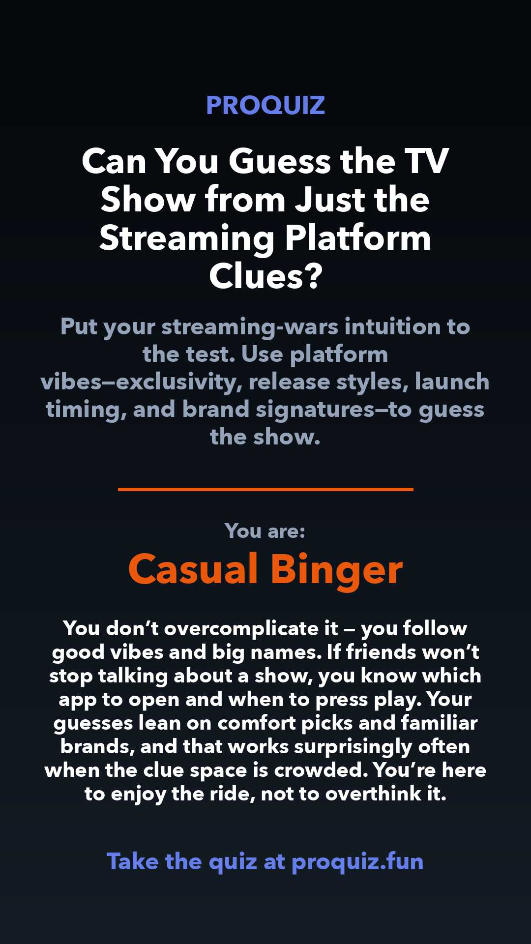 Casual Binger - Can You Guess the TV Show from Just the Streaming Platform Clues?