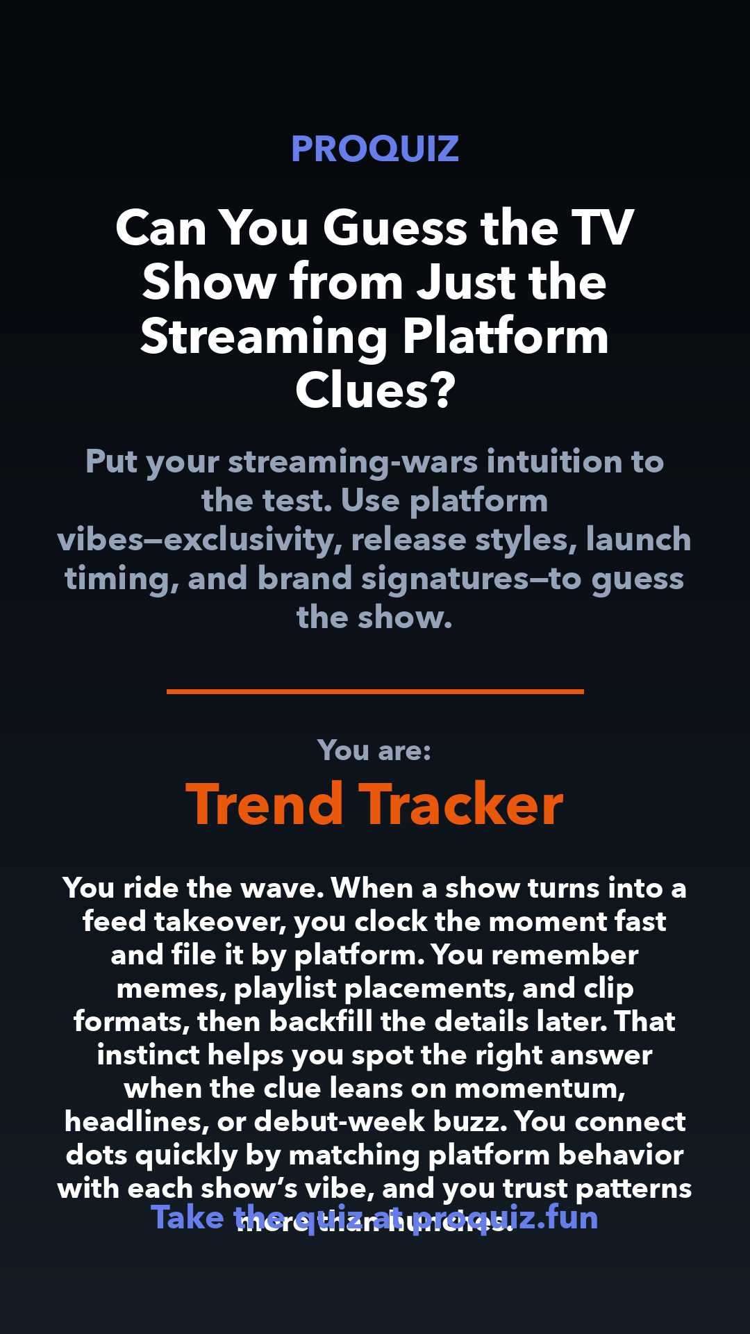Trend Tracker - Can You Guess the TV Show from Just the Streaming Platform Clues?