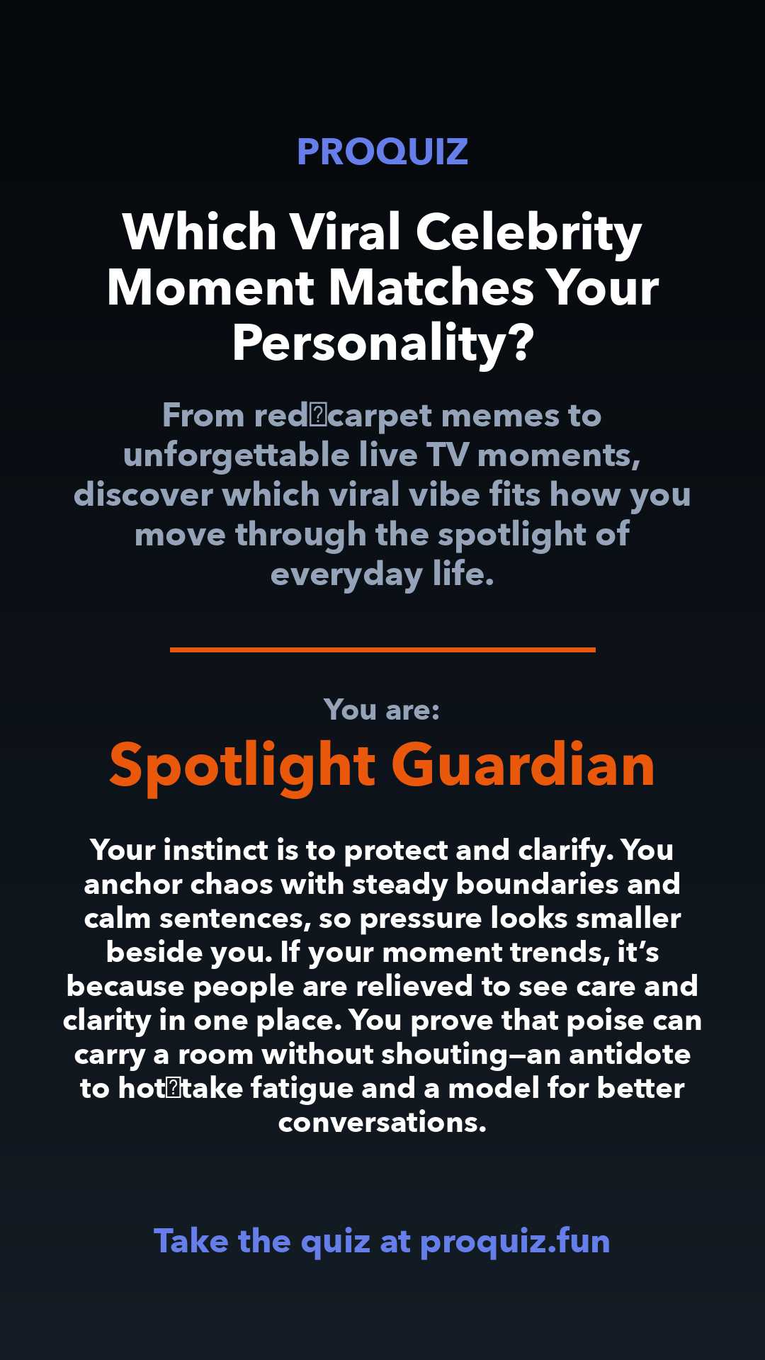 Spotlight Guardian - Which Viral Celebrity Moment Matches Your Personality?